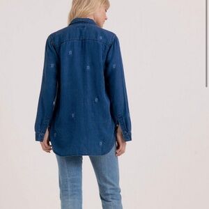 Lucky brand denim top size small